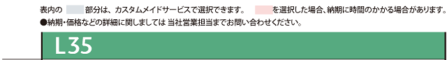 L35ラインアップ/主要スペック